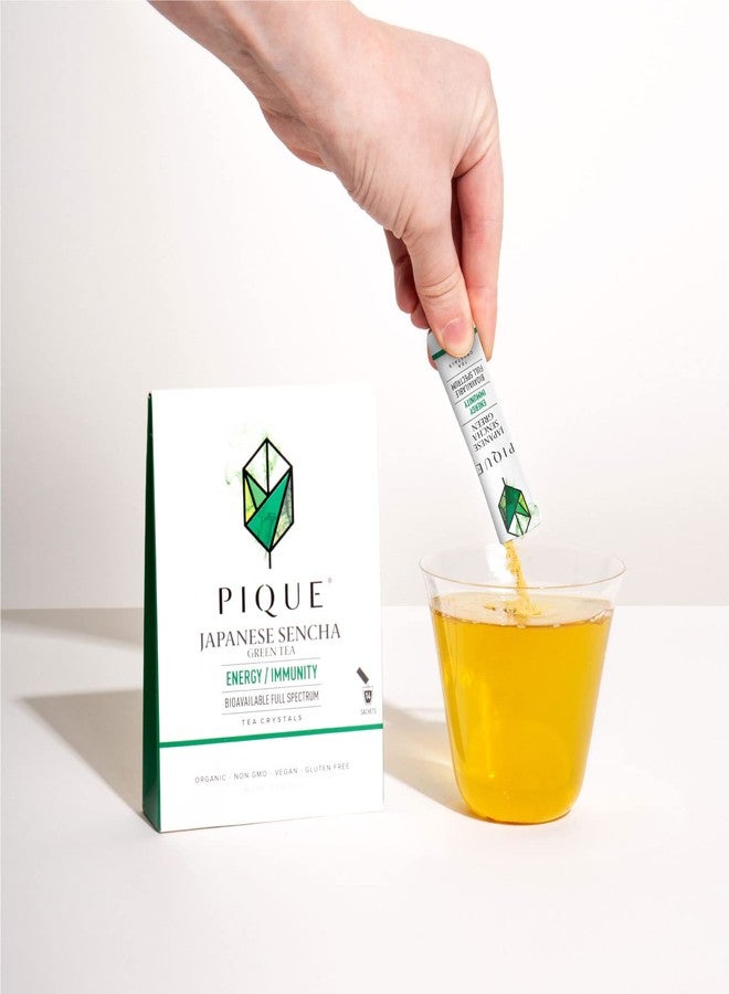 Pique Organic Sencha Tea Crystals - Supports Immunity, Energy - 28 Single Serve Sticks (Pack of 2) - Image 5