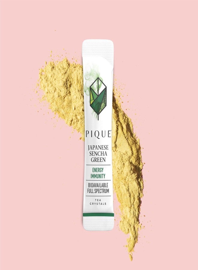 Pique Organic Sencha Tea Crystals - Supports Immunity, Energy - 28 Single Serve Sticks (Pack of 2) - Image 3