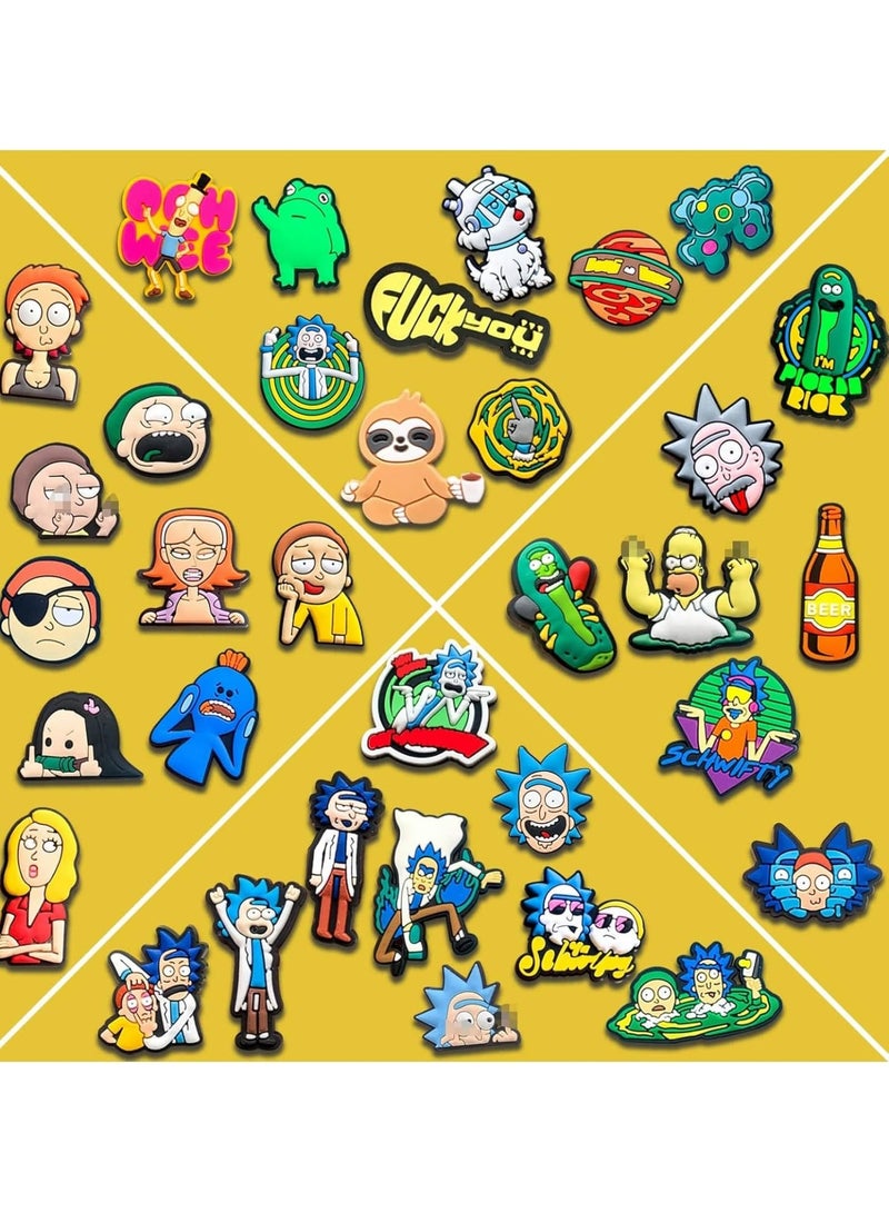 Cobest 16 Pieces Cartoon Anime Shoe Charms for Clogs and Wristbands - Fun Decorative Pins for Sandals and Personalizing Footwear for Kids and Adults - Vibrant Party Favors - Image 3