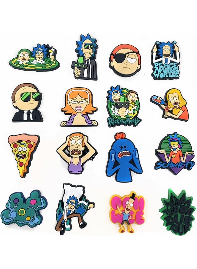 Cobest 16 Pieces Cartoon Anime Shoe Charms for Clogs and Wristbands - Fun Decorative Pins for Sandals and Personalizing Footwear for Kids and Adults - Vibrant Party Favors - Image 5