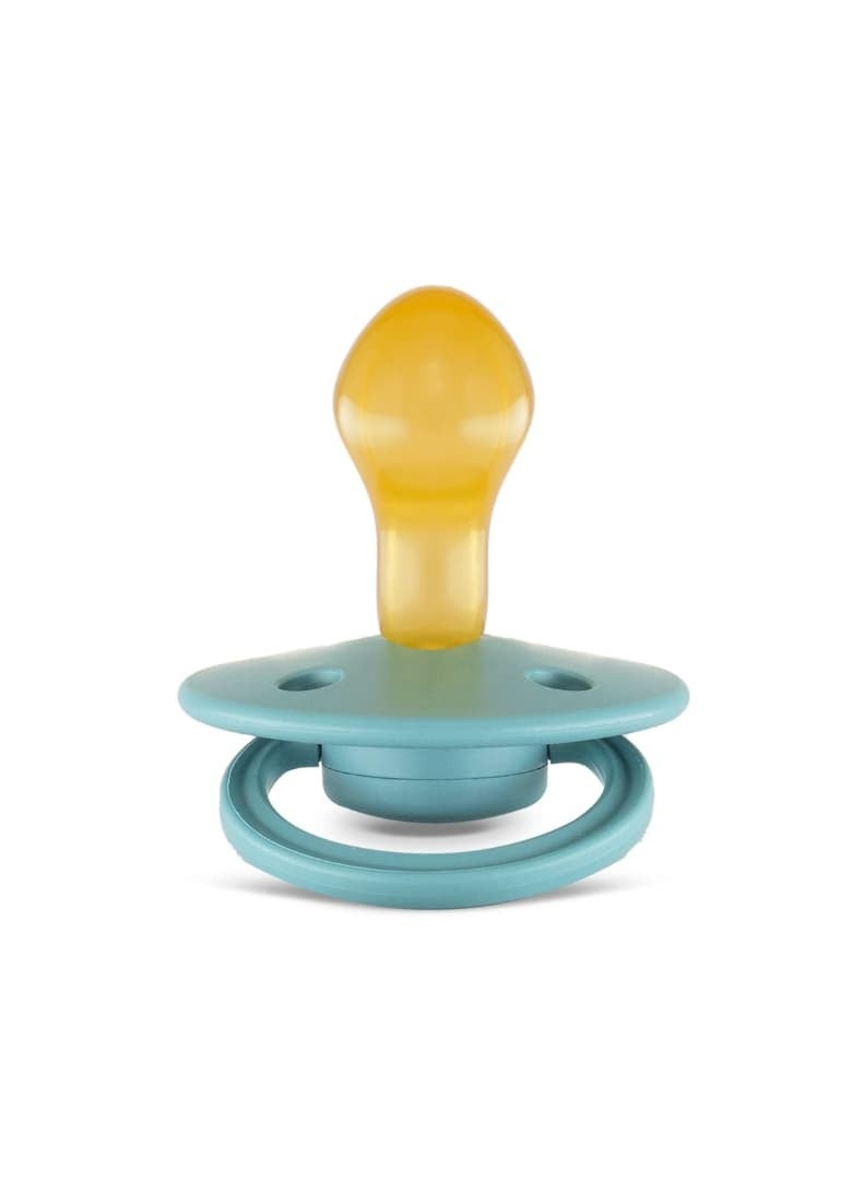 Rebael Mono Natural Rubber Round Pacifier Size 2 - Baby 6M+ (1-pack) - Powder - Image 2