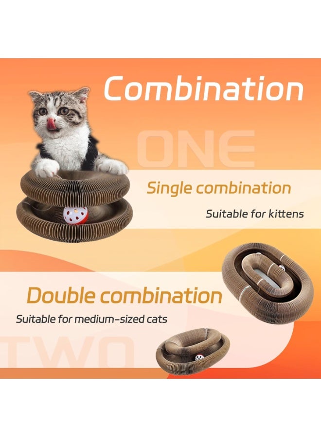 general cat Toy Magic Organ Cat Scratching Board Toy Kitty curlz Foldable Accordion Cats Toy - Image 4