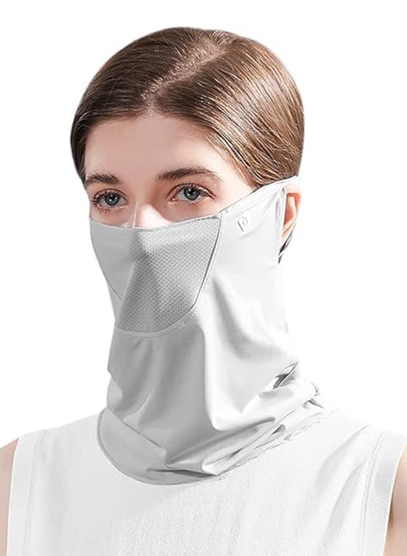 GNAFOTU Unisex UV Face Shield & Neck Gaiter, UPF 50+ Sun Protection, Elastic Face Mask with Ear Loops, Multipurpose Bandana for Outdoor Activities (14.5” x 9.4”) - Image 1