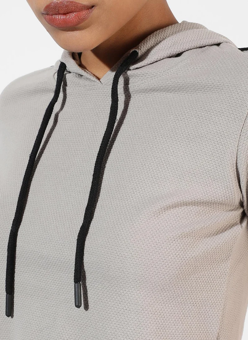 PINACOLADA Women's Moon Grey Contrast Piping Co-Ord Set