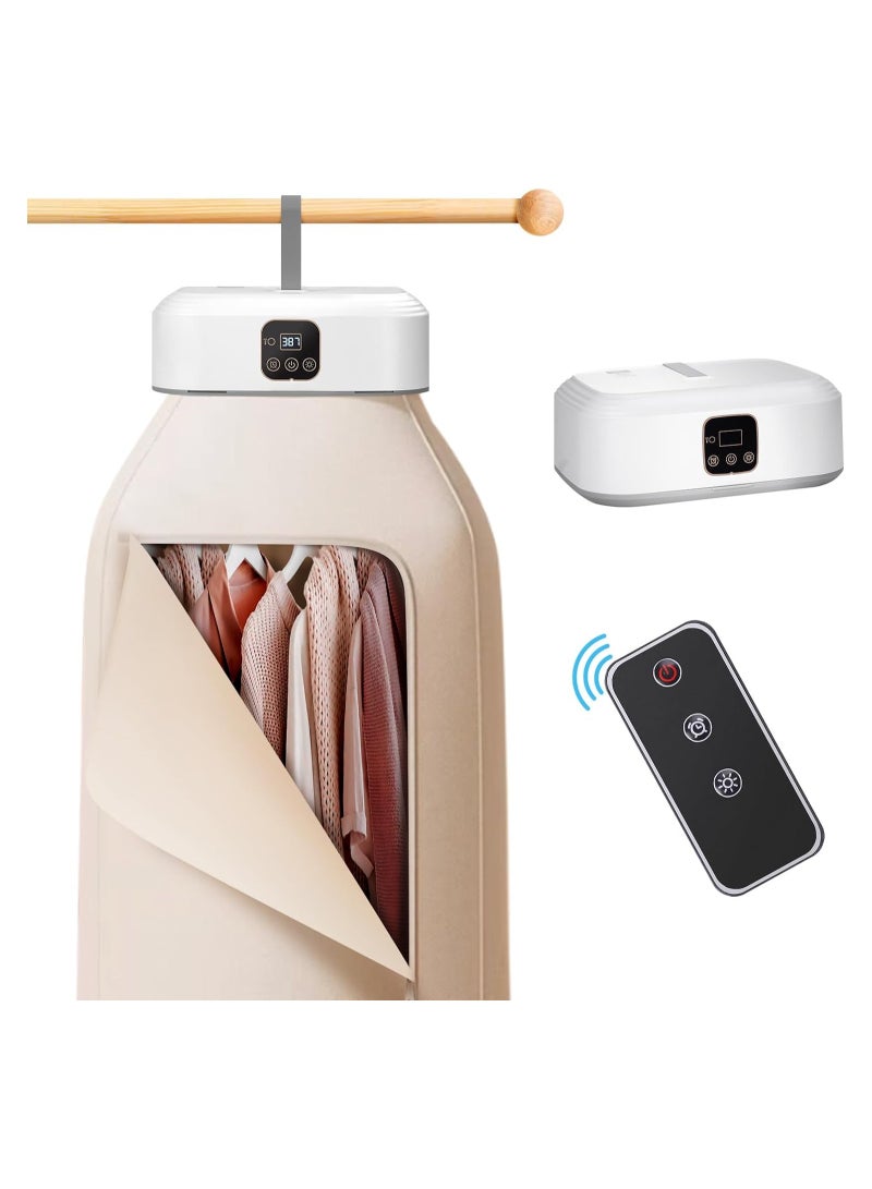 general Portable clothes dryer, mini dryer with remote control, small compact foldable electric dryer with dry bag, suitable for travel, RV, home, apartment - Image 1