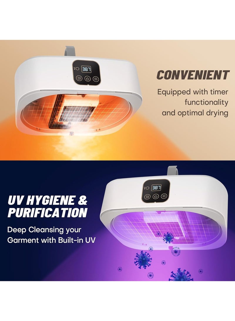 general Portable clothes dryer, mini dryer with remote control, small compact foldable electric dryer with dry bag, suitable for travel, RV, home, apartment - Image 4