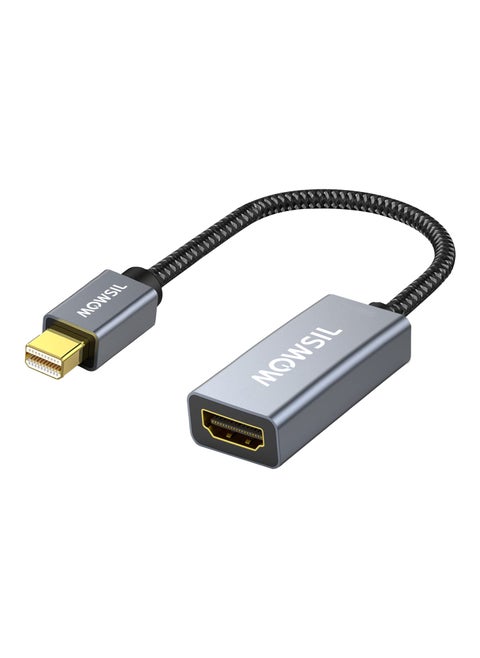 Mini DisplayPort to HDMI Adapter, Mini DP Male to DP Female Converter, Supported Resolution 4K@60Hz for iMac, Laptop, Mac Mini, Monitor, HDTV, Projector