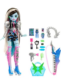 MONSTER HIGH ™ Doll, Amped Up Frankie Stein™ Rockstar With Instrument And Performance-Themed Accessories Like Headphones  - Image 1