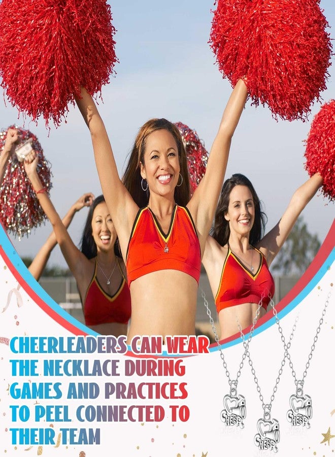 Inbagi 12 Pcs Sport Theme Necklace Gifts Bulk Softball Cheer Baseball Volleyball Necklace Jewelry for Team Accessories Player Party Favors(Cheerleader) - Image 5