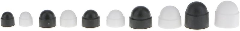 klarako 10 Pcs White M8 13x15mm Dome Bolts Nuts Protection Caps Cover Hex Hexagon Plastic - Image 2