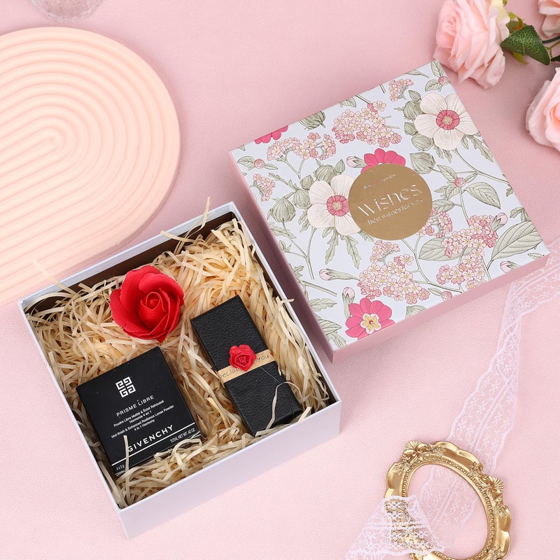 HOME ELEMENTS 3 Pcs Best Wishes Luxury Gift Boxes Set with Lid, Decorative Present Boxes,Bridesmaid Box, Empty Gift Boxes for Hampers, Birthdays, Weddings & Events, Special Occasions (Green) - Image 2