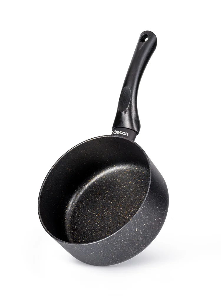 فيسمان Saucepan with Glass Lid 1.5L, TouchStone Non-Stick Coating Aluminum Saucepan 16x8cm Forde Series