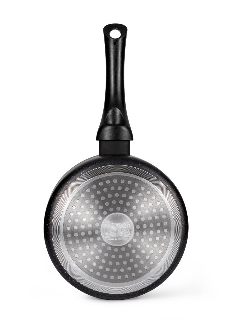 Fissman Saucepan with Glass Lid 1.5L, TouchStone Non-Stick Coating Aluminum Saucepan 16x8cm Forde Series  - Image 3