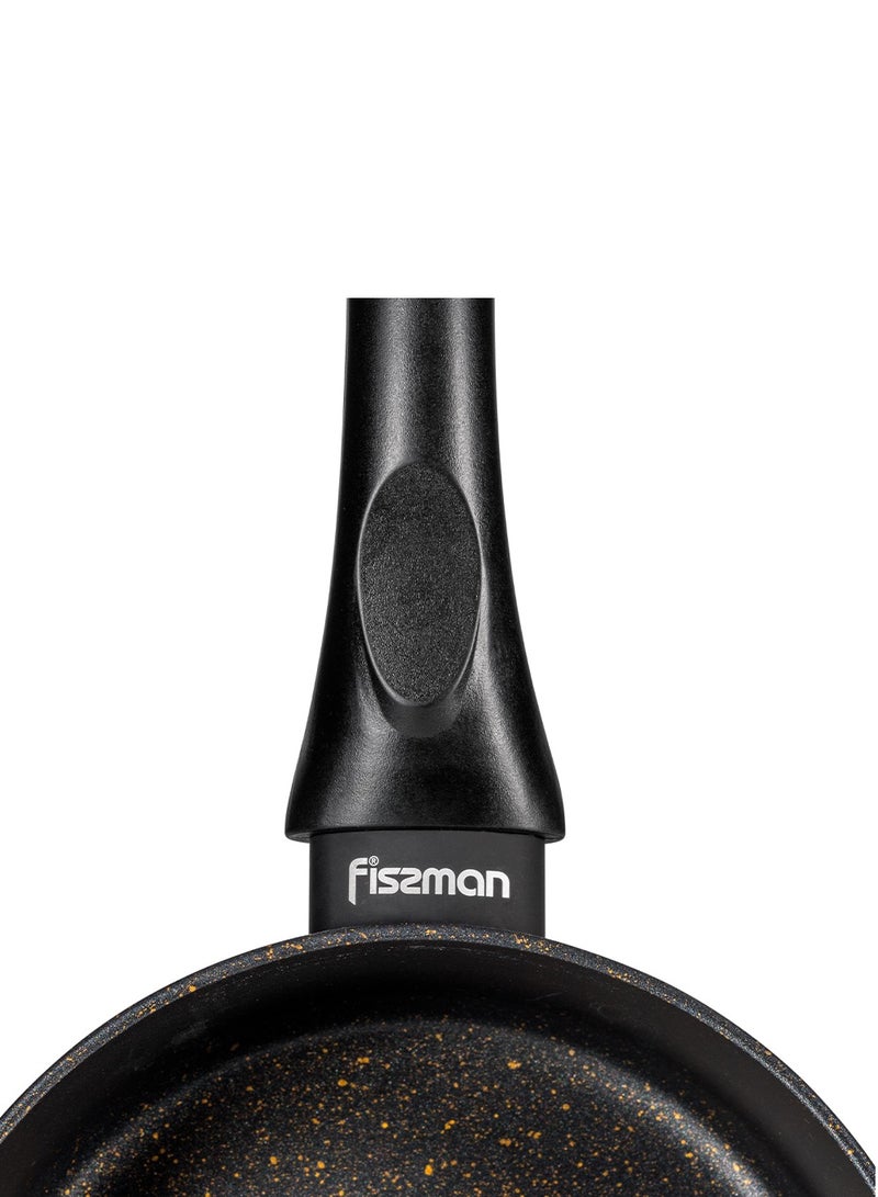 Fissman Saucepan with Glass Lid 1.5L, TouchStone Non-Stick Coating Aluminum Saucepan 16x8cm Forde Series  - Image 4