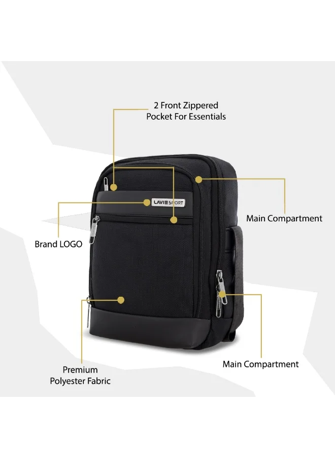 Lavie  Sport 5.5L Athos Large Sling | Crossbody (Black) for Women | Best Price UAE