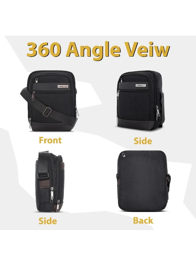 Lavie  Sport 5.5L Athos Large Sling | Crossbody (Black) for Women | Best Price UAE