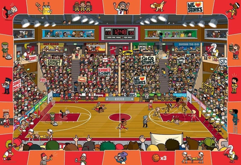 eurographics Basketball - Spot and Find Puzzle, 100-Piece - Image 3