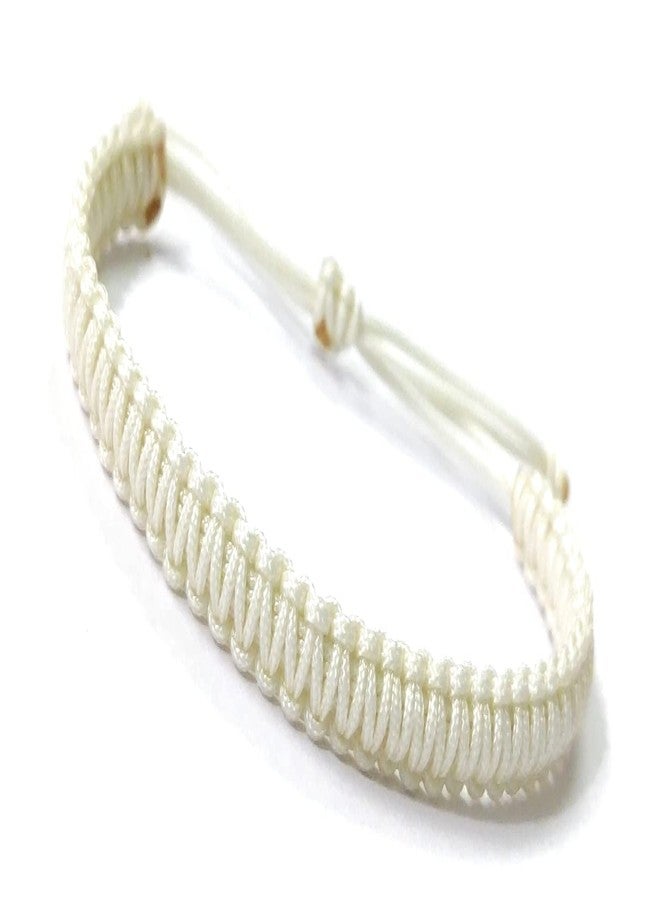 Jewel string off-white bracelet adjustable for(unisex adult)(size 5 inch to 8 inch) - Image 1