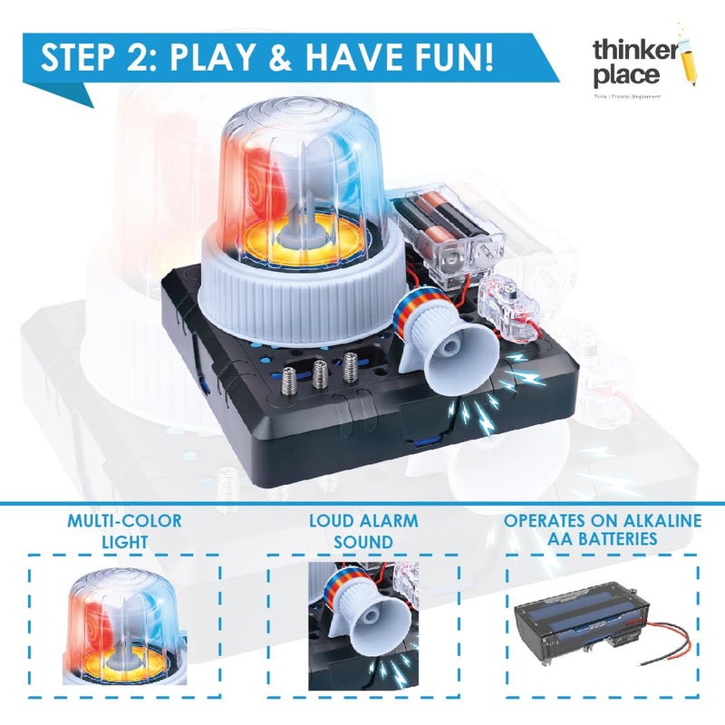 ThinkerPlace Amazing Alarm System DIY Kit | Build, Learn & Play | STEM Toy for Kids Age 8+ | Security System Learning Kit with AR Experience | Fun Educational Game - Image 4