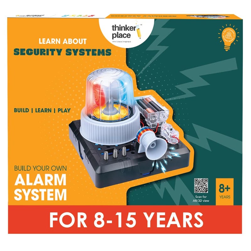 ThinkerPlace Amazing Alarm System DIY Kit | Build, Learn & Play | STEM Toy for Kids Age 8+ | Security System Learning Kit with AR Experience | Fun Educational Game - Image 1