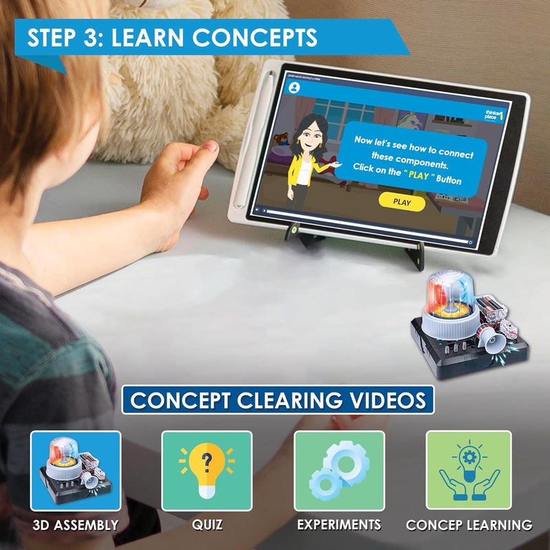 ThinkerPlace Amazing Alarm System DIY Kit | Build, Learn & Play | STEM Toy for Kids Age 8+ | Security System Learning Kit with AR Experience | Fun Educational Game - Image 5