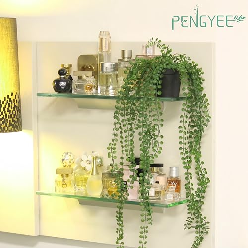PENGYEE 3 Packs Fake Hanging Plants with Black Pots, 28" Artificial Hanging Plants for Wall Decor, Fake Fern Plants Mandala Vine Indoor/Outdoor for Home Bathroom Bedroom Kitchen Office Room Decor - Image 3