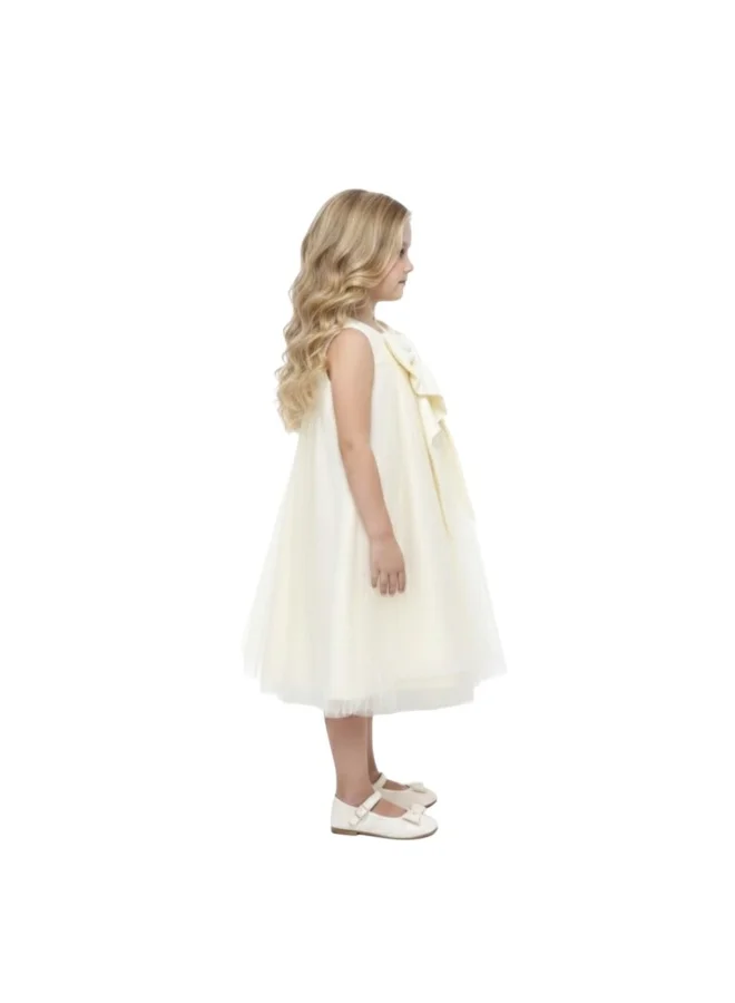 بيداني Beige Cascade Party Dress