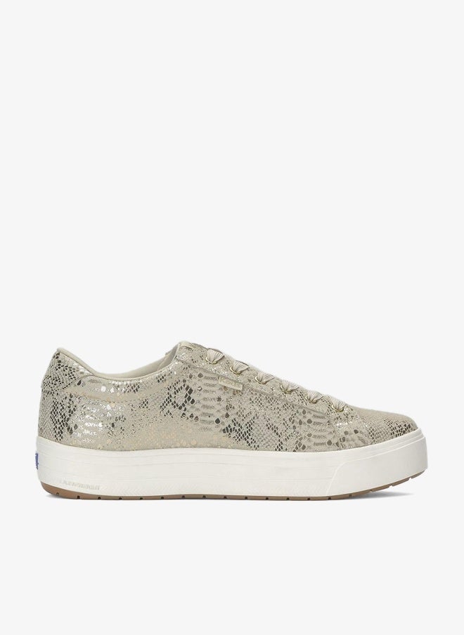 Keds Women's Park Lace Up Casual Sneaker Gold - Image 1
