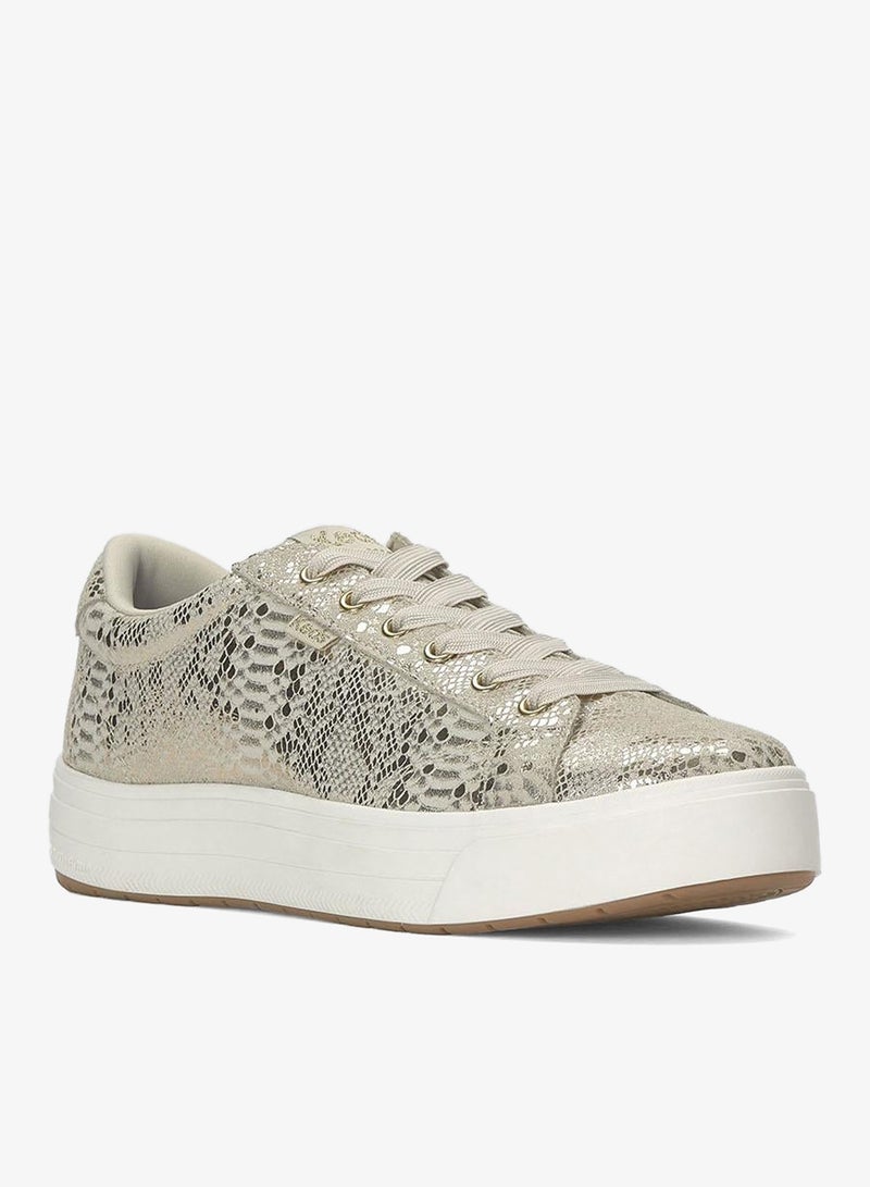 Keds Women's Park Lace Up Casual Sneaker Gold - Image 3