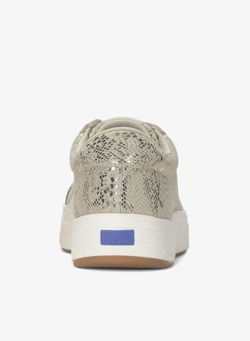 Keds Women's Park Lace Up Casual Sneaker Gold - Image 2