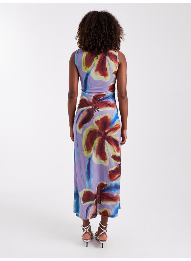 TOPSHOP Mesh Knitted Ruched Dress - Image 2
