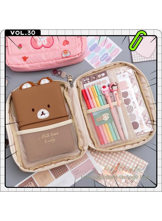 Bluejw Hand Account Book Storage Bag Hand Account Book Gift Box Suit Cute Style Girl's Heart Loose-leaf Book Girl's Notebook - Image 3