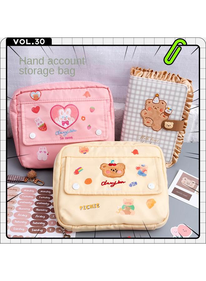 Bluejw Hand Account Book Storage Bag Hand Account Book Gift Box Suit Cute Style Girl's Heart Loose-leaf Book Girl's Notebook - Image 4