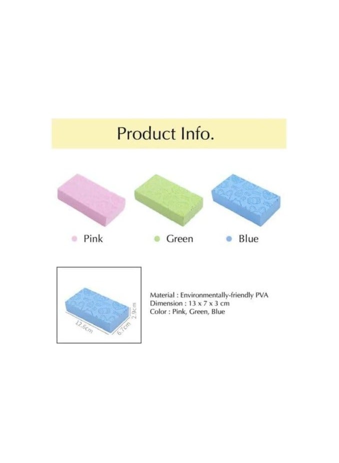 Generic Exfoliating bath sponge - spa scrub scrub japanese dead skin remover - random colors - Image 4