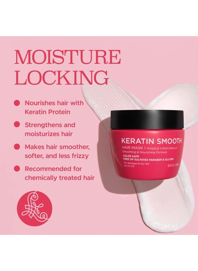 L LUSETA Luseta Keratin Smooth Hair Mask Hydrating & Nourishing for Dry Damaged Hair 16.9 oz - Image 5
