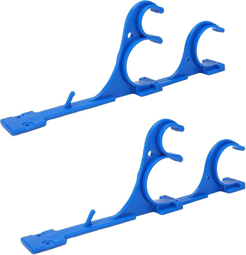 Bewinner Pole Hooks for Pool Fence Sturdy Swimming Pool Equipment Hanger for Telescopic Poles Hose Brushes, Convenient for Daily Use, Plastic, 2PCS - Image 4