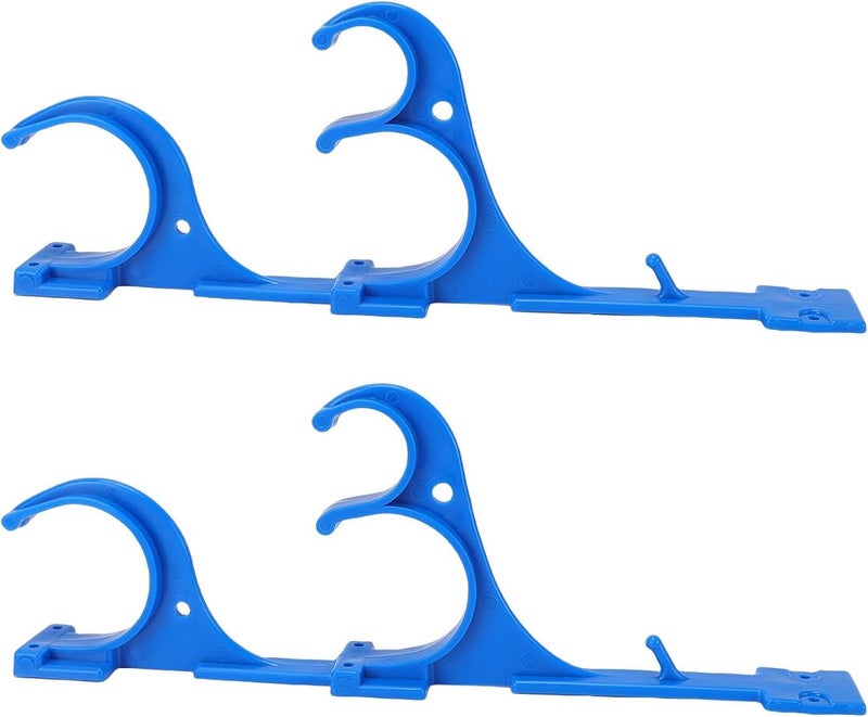 Bewinner Pole Hooks for Pool Fence Sturdy Swimming Pool Equipment Hanger for Telescopic Poles Hose Brushes, Convenient for Daily Use, Plastic, 2PCS - Image 2