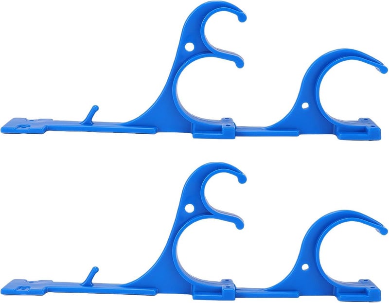 Bewinner Pole Hooks for Pool Fence Sturdy Swimming Pool Equipment Hanger for Telescopic Poles Hose Brushes, Convenient for Daily Use, Plastic, 2PCS - Image 3