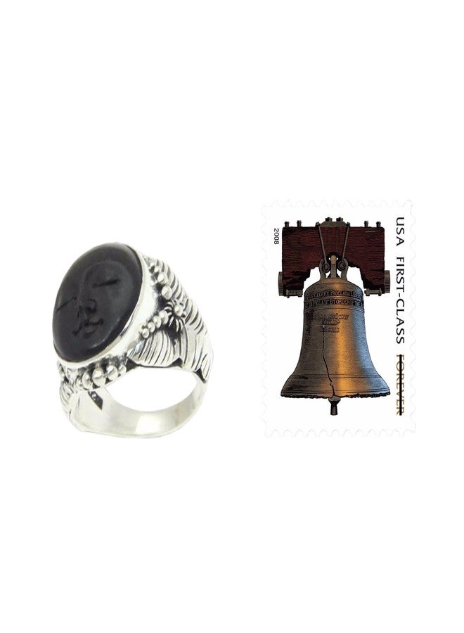 NOVICA Artisan Handmade Ebony Cocktail Ring Crafted Wood Silver Sterling Indonesia [crownbezel 0.3 in H x 0.6 in Diam. Band Width 0.2 in W] ' Amun Ra' - Image 4