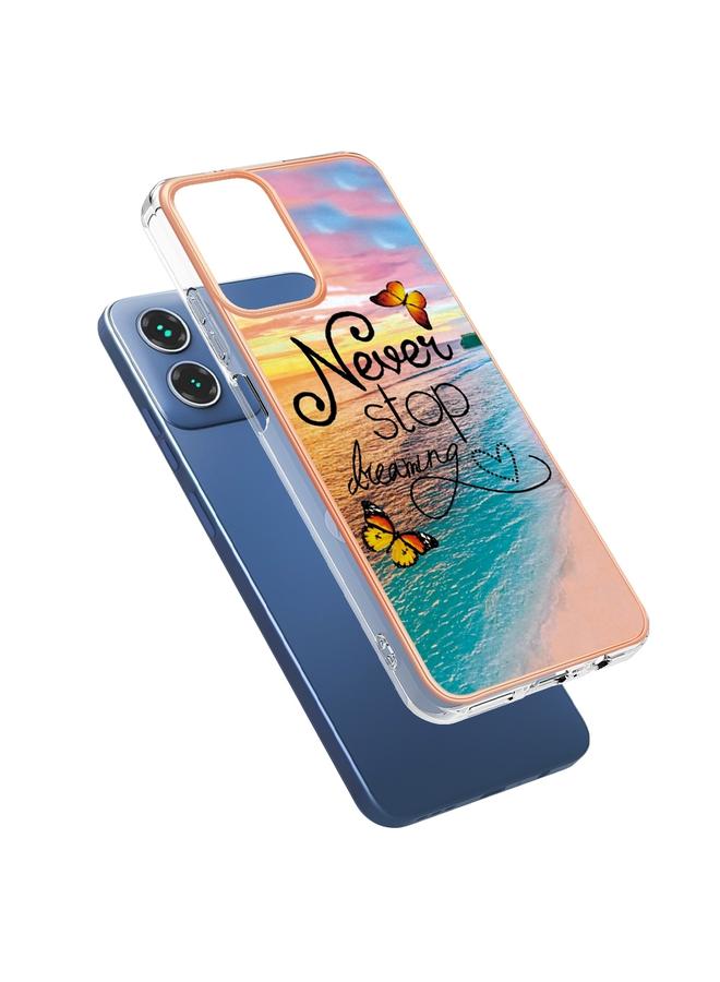 اس-توب جراب لهاتف Motorola Moto G34 مصنوع من مادة TPU مطلية بالكهرباء IMD - Image 3