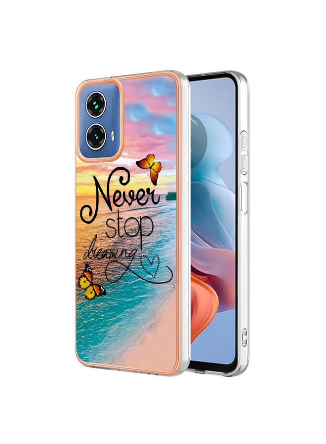 اس-توب جراب لهاتف Motorola Moto G34 مصنوع من مادة TPU مطلية بالكهرباء IMD - Image 1