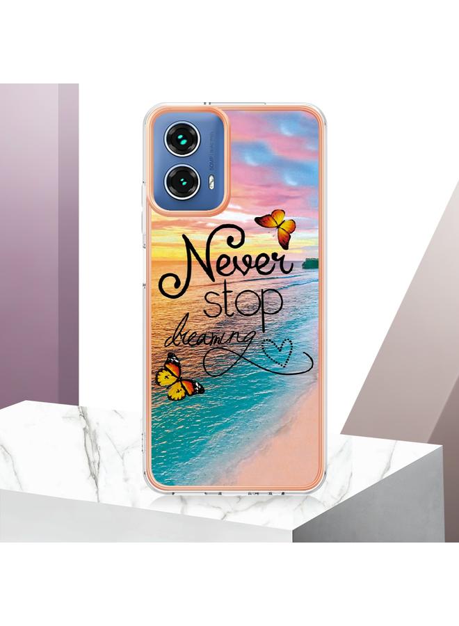 اس-توب جراب لهاتف Motorola Moto G34 مصنوع من مادة TPU مطلية بالكهرباء IMD - Image 2