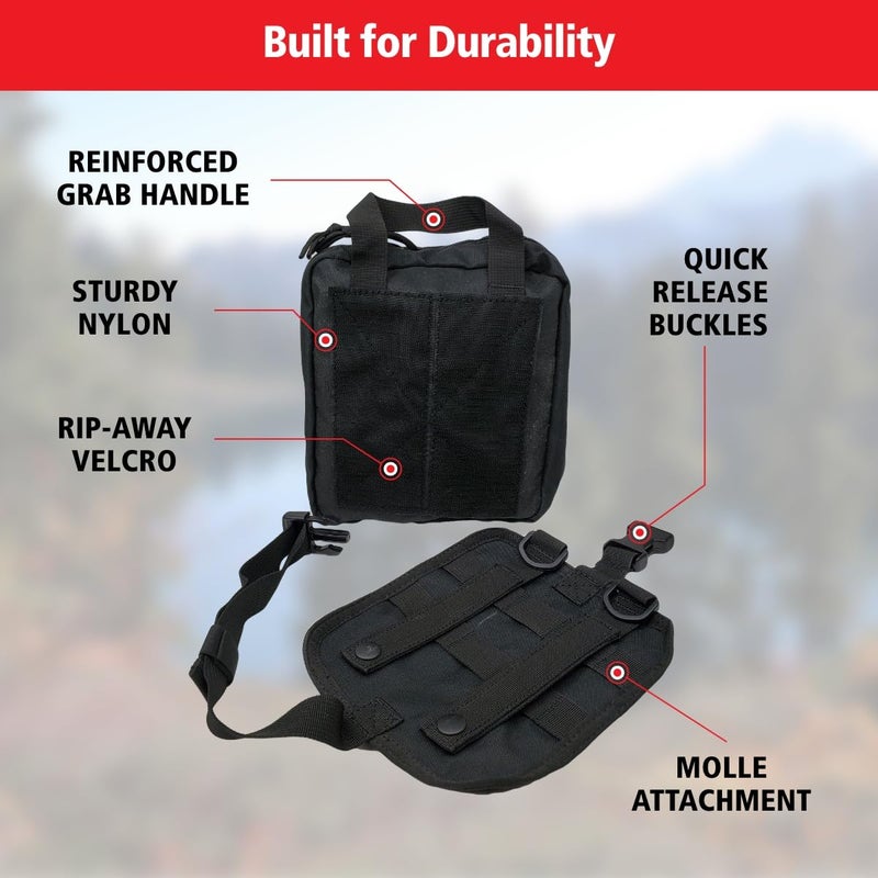 First Aid Only Elite First Aid 82Piece IFAK Emergency Trauma Kit MOLLECompatible Tactical First Aid Kit with Tourniquet for Car Home Camping and More 91673 - Image 5