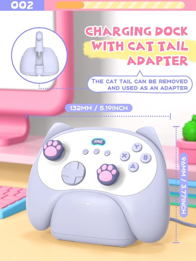 Iine Meow Kitten Controller with Charging Dock and High-Density Hall Effect Joysticks L1049 - Image 5