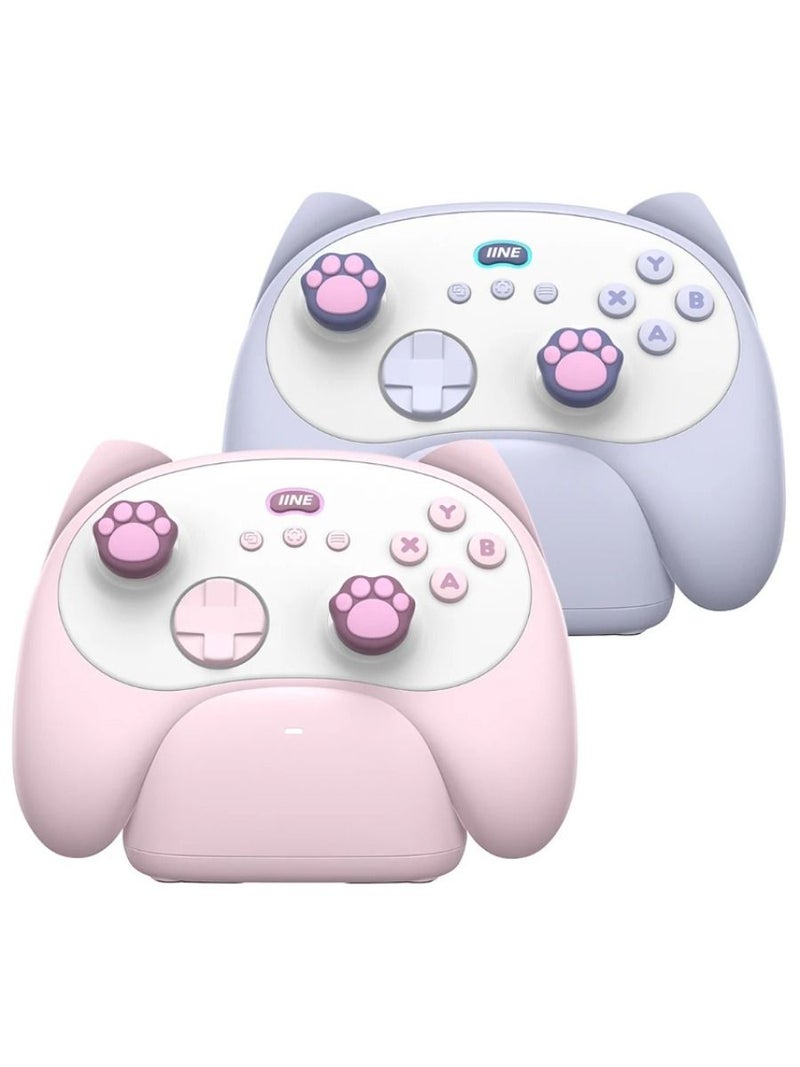 Iine Meow Kitten Controller with Charging Dock and High-Density Hall Effect Joysticks L1049 - Image 2