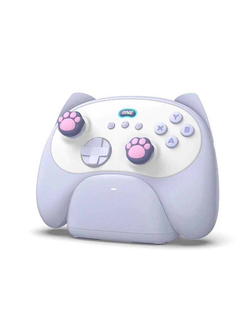 Iine Meow Kitten Controller with Charging Dock and High-Density Hall Effect Joysticks L1049 - Image 1