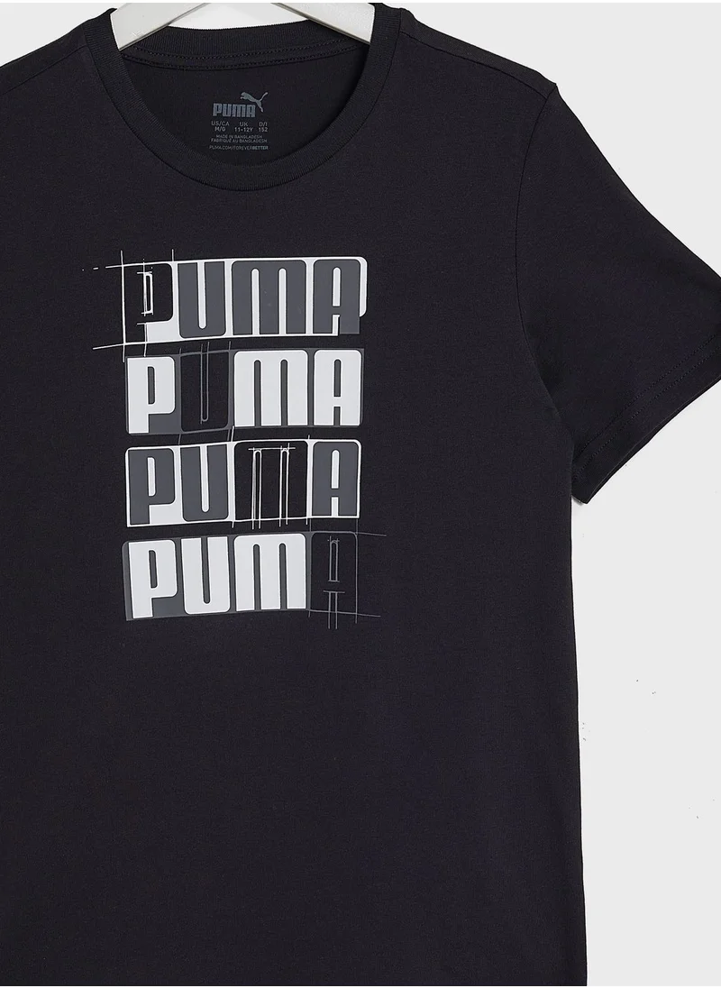 PUMA Kids Essential  Logo Lab T-Shirt