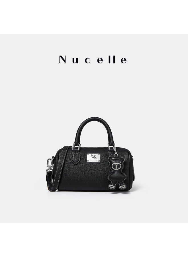 Nucelle Genuine Leather Boston Cowhide Handbag Shoulder Crossbody Bag New Year Birthday Gift For Girlfriend - Image 4