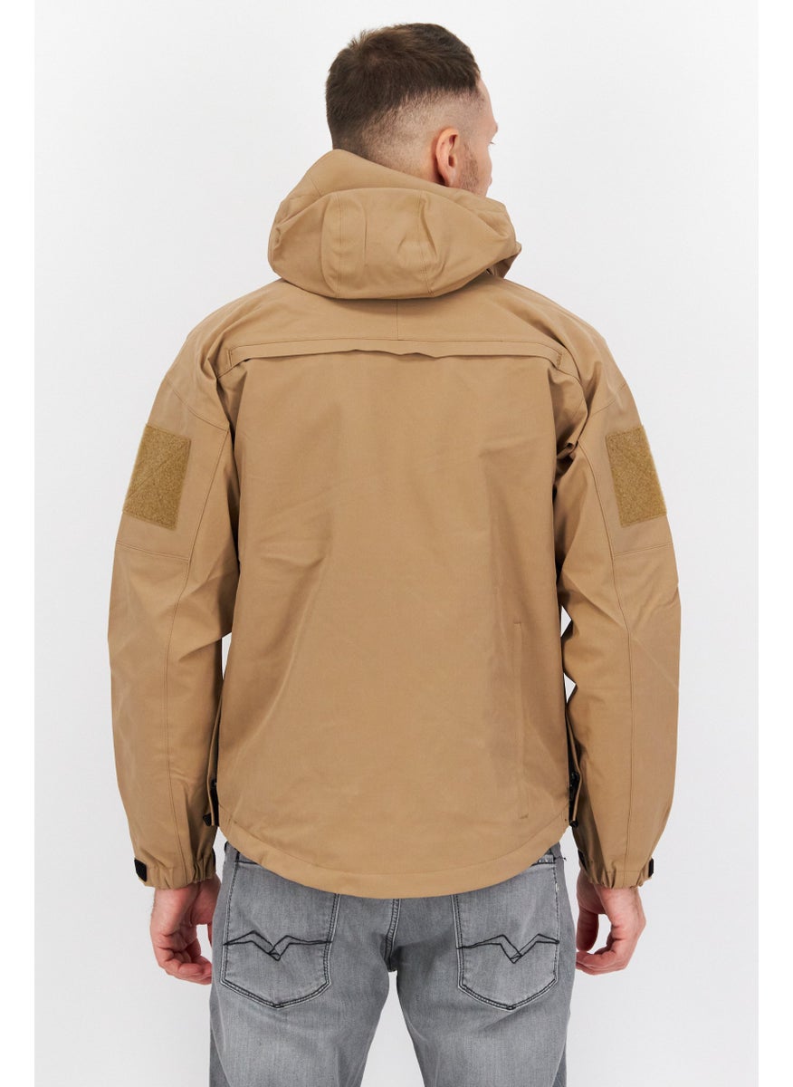 511 Tactical - Men  Hooded Long Sleeve Plain Jacket, Brown - Image 1