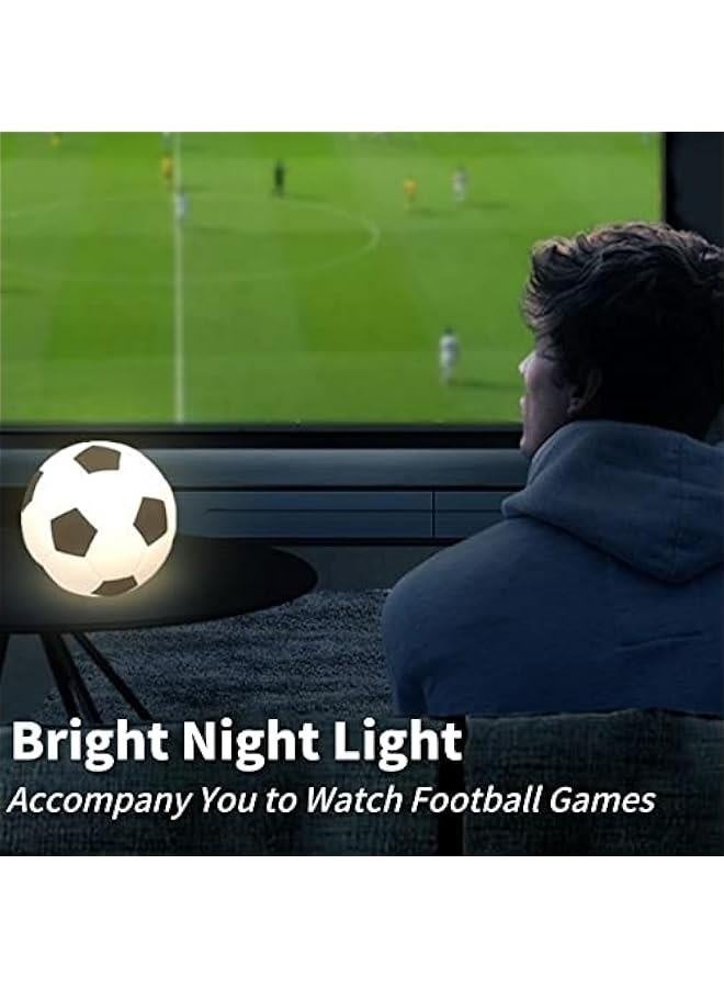GZKPL Soccer Night Light, Touch Table Desk Lamp Football Toys Gifts, Battery Powered LED Rechargeable Room Light Soccer Gifts for Baby Boys Girls Kids Adults Sport Fan, Bedroom Party Home Decor - Image 5
